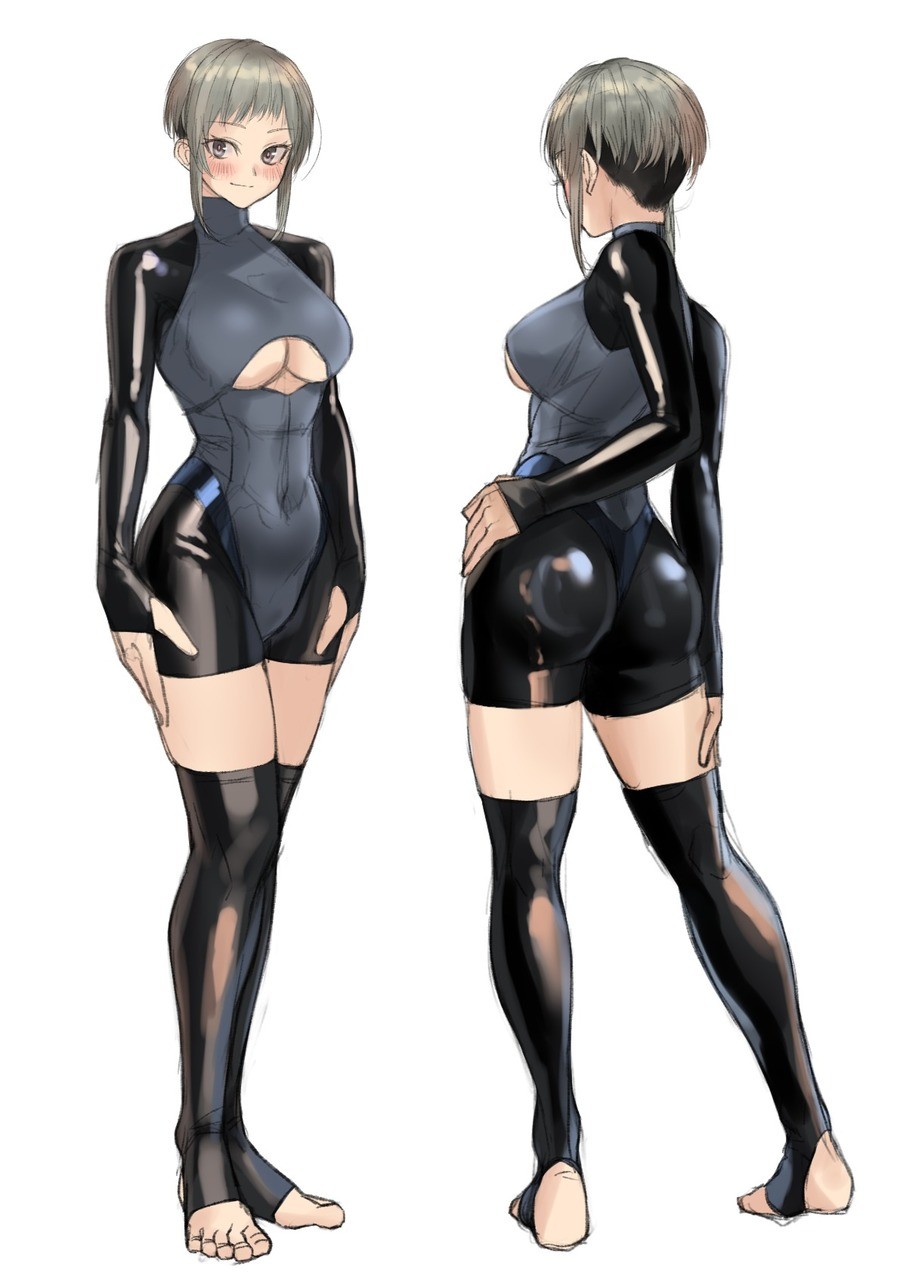 Latex Bodysuit anime бомжа